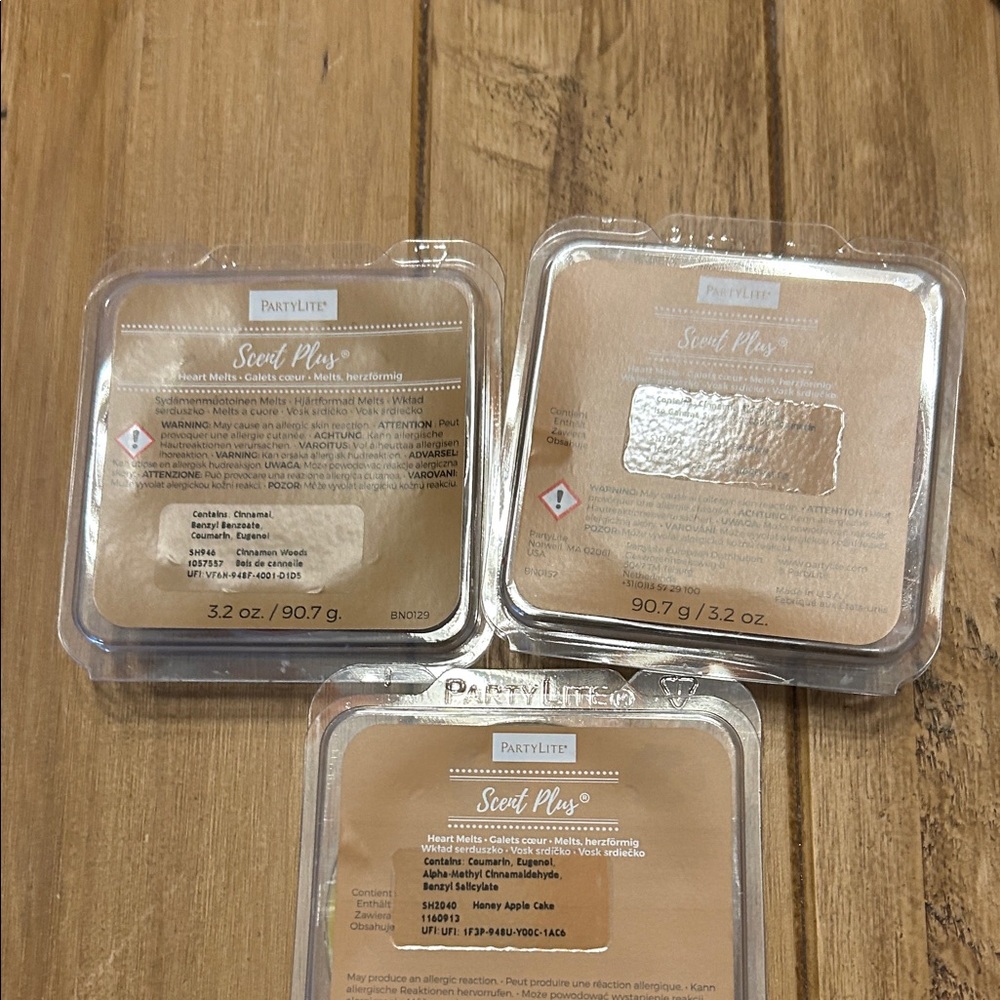 PartyLite Scent Plus Melts - bundle of 3